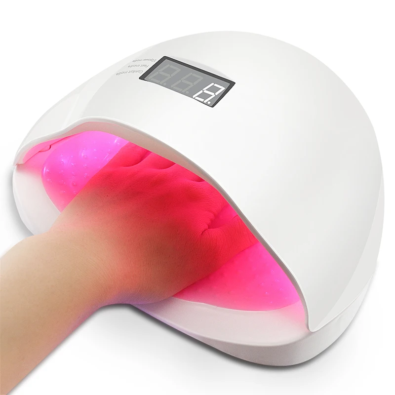 48w Nail Dryer 24pcs Red Light Uv Lamp Gel Lights For Curing Manicure