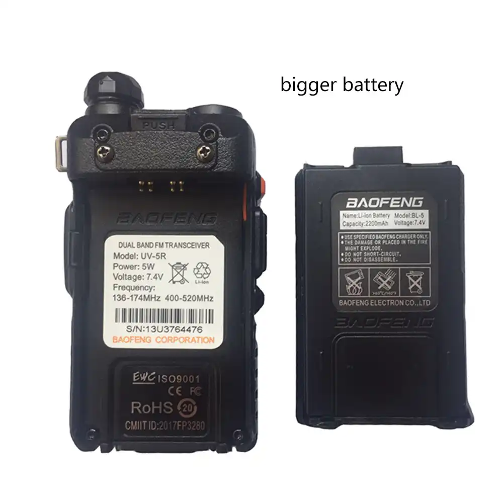 2pcs Upgrade Baofeng Uv 5r Walkie Talkie Long Range Long Standby Vox Hunt Police City 10km Ham Vhf Uhf Dual Band Cb Radio Range Walkie Talkie Aliexpress