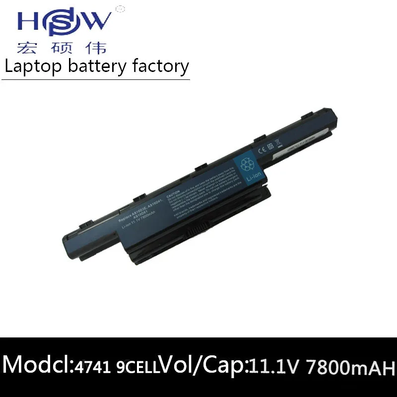 

HSW 7800MAH Battery for Acer Aspire 4741G 7741 4741 AS10D31 AS10D41 AS10D51 AS10D61 AS10D71 AS10D73 AS10D75 5252 5253 5333 5551
