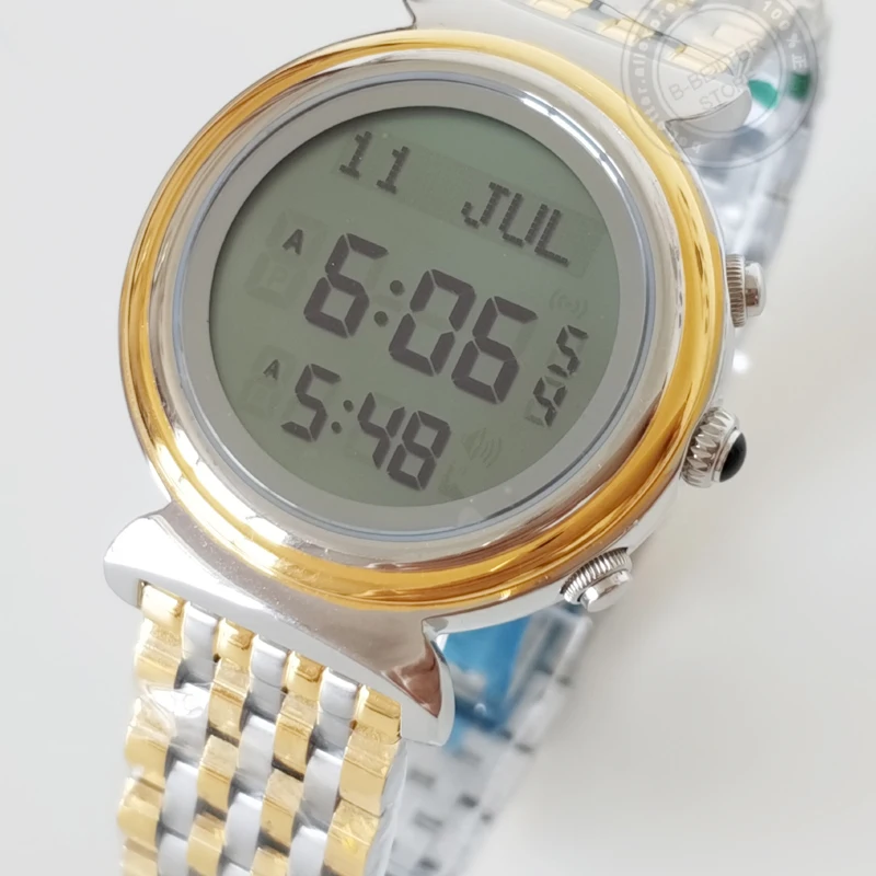 Мусульманские водонепроницаемые наручные часы Qibla Compass Azan AL Harameen Fajr лучший