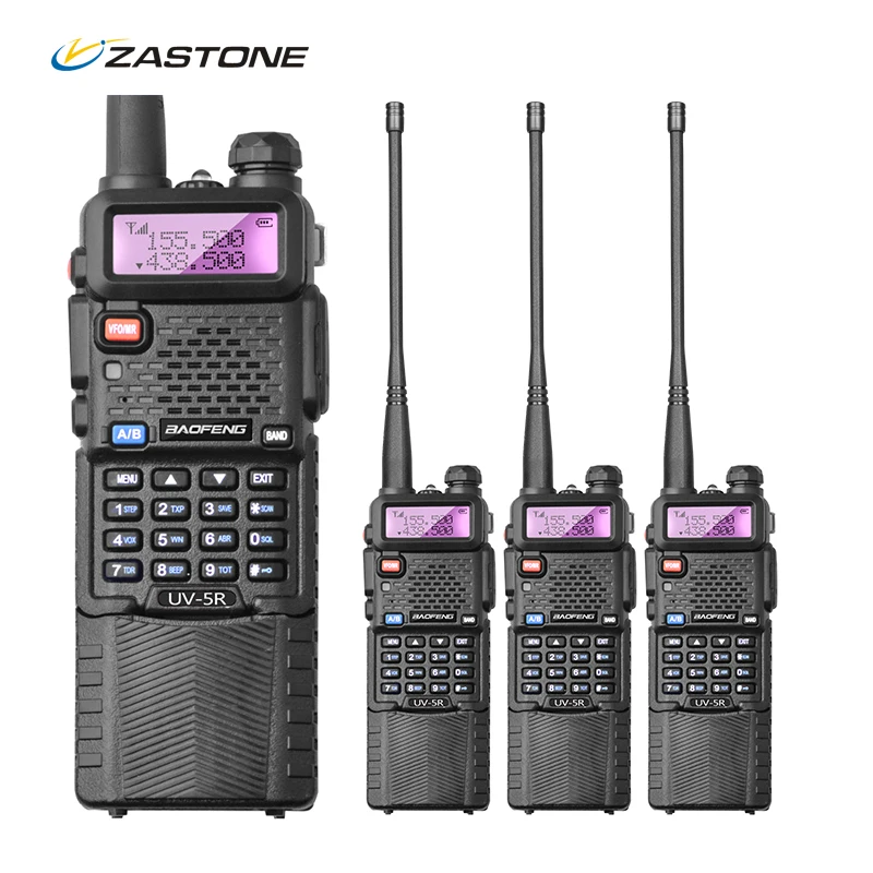 

4Pcs/lot BaoFeng UV5R Original Walkie Talkie Portable Radio Set Handheld Two Way Radio CB Walkie Talkie Ham Radio Transceiver