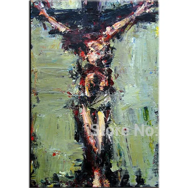 Hand Painted Jesus Oil Painting Christ Good Friday Canvas Wall Art