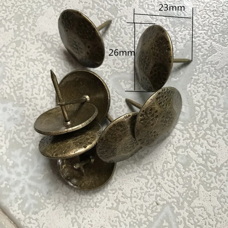 

26*23mm vintage luggage bag nails wooden jewelry box head tacks antique bronze woodwooking decorative tack drawing pins