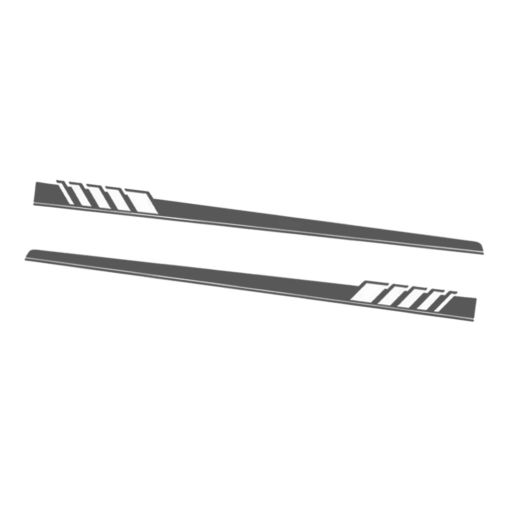 2 Pieces Universal Car Body Side Stripes Skirt Vinyl Decals Sticker Decor Waterproof Self-adhesive Removable Last longer
