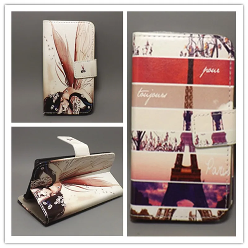 

New Butterfly Flower Flag Designer Wallet Flip Stand Book cover Case for Samsung Galaxy Ace S5830 s5831 s5831i free shpping