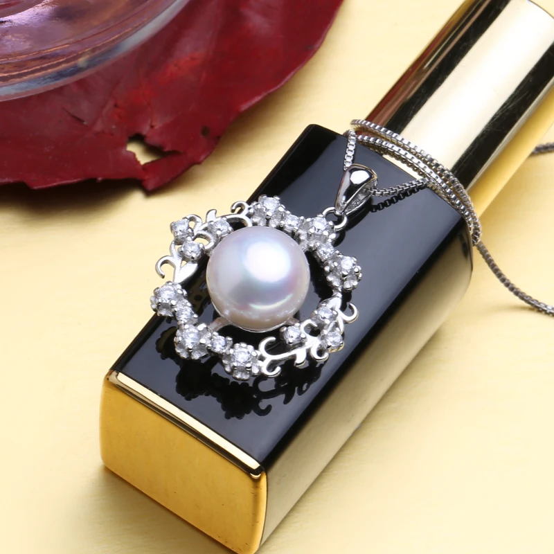 Женское ожерелье из серебра 925 пробы с жемчугом|pendant necklace|necklace pendant womennecklace women |