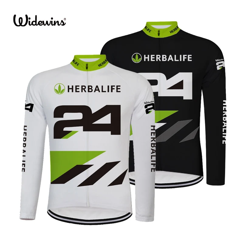 HERBALIFE 24 вело Джерси Ropa Ciclismo Велоспорт с длинным рукавом спортивная одежда полная