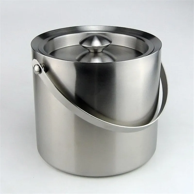 Stainless steel ice bucket wine barrel champagne barrel bar KTV double