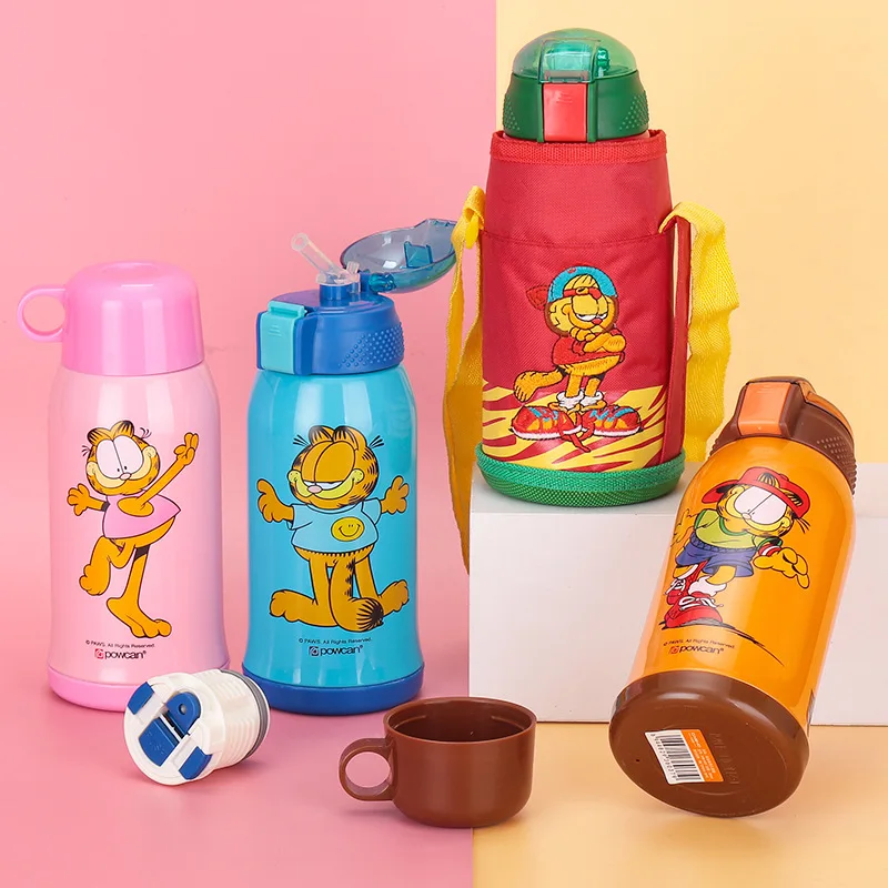 

Stainless Steel Anti-drop 500ML Children's Thermos Mug Food Swig Wine Cups Coffee Tea Bottle Cap Cap Environmental Protection PP