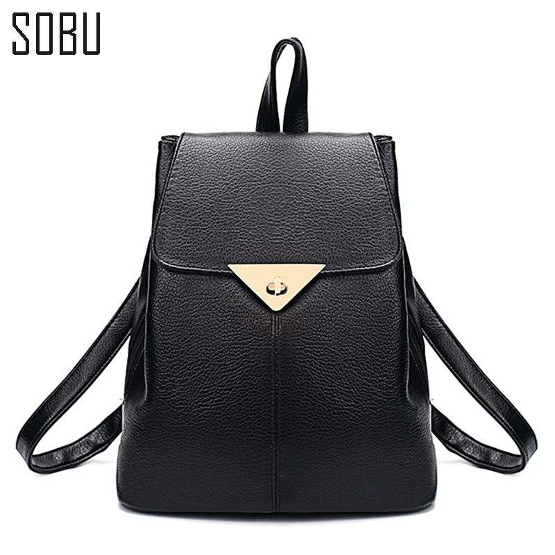 

Fashion Backpacks Women PU Leather School Bag Girls Simple Women Shopping Bag Ladies Mobile Bookbags Student Backpacks K017