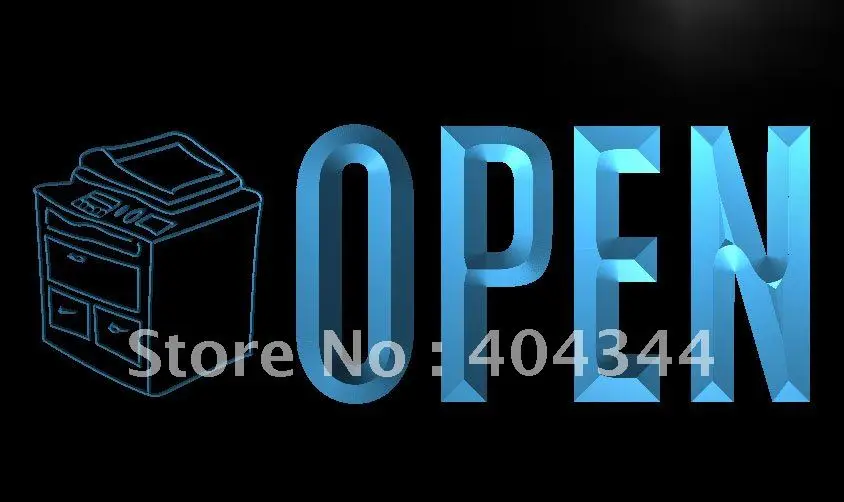 

LK789- OPEN Copying Copy Machine LED Neon Light Sign