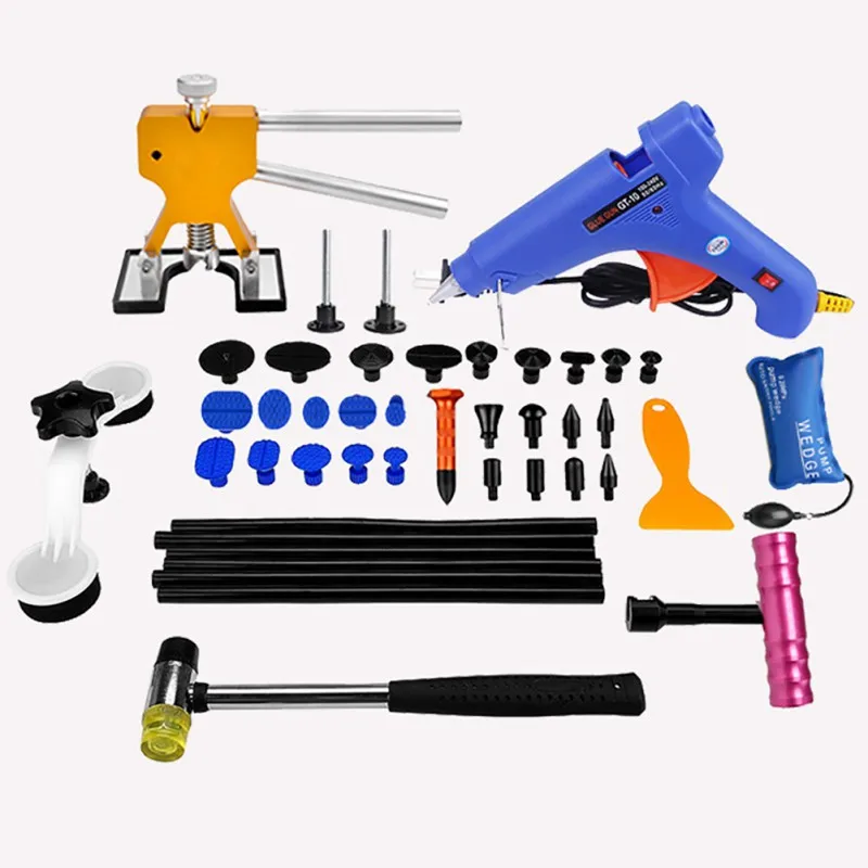 

ONEWELL PDR Tools Paintless Dent Repair Tools Car Hail Damage Repair Tool Hot Melt Glue Sticks Glue Gun Puller Tabs Kit