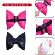 Бант кожаное автомобильное сиденье хлопок голова шеи Отдых Подушка дышащий подголовник пены памяти новая контурная Подушка# WL1