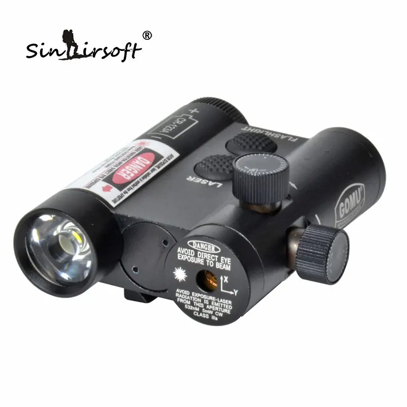 

Tactical Military Red or Green Dot Laser with Flashlight Weaponlight Shock proof and Shock resistant for 20mm Rail