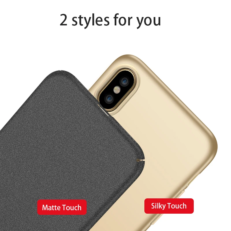 Чехол для iPhone X задняя крышка Vpower Роскошные ультра тонкий ПК Жесткий защиты