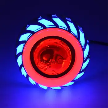 

Universal Motorcycle 12V LED Built-in Headlight High Power Flash Head Lamp Refit Assembly Angel Eyes Bulb Moto Accessories Light