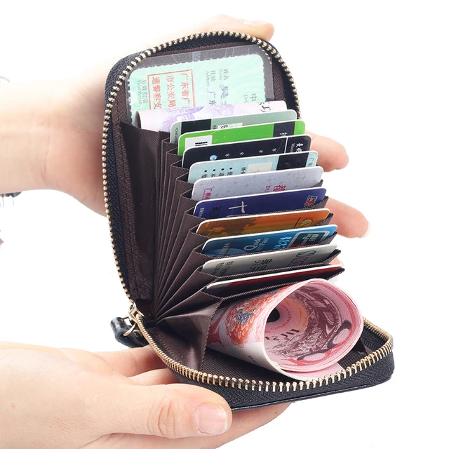 Korean Cow Leather Women Card Holder Wallets Female multifunctional