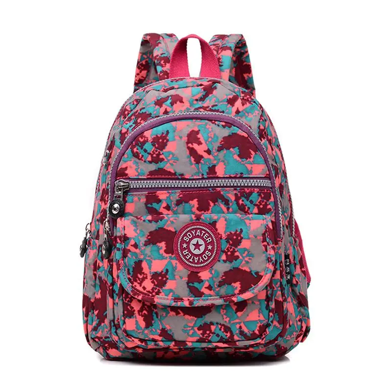 Женский рюкзак, Женский школьный рюкзак для девочек-подростков, Mochila Feminina, водонепроницаемый нейлоновый рюкзак, дорожные сумки, повседневная сумка - Цвет: 007