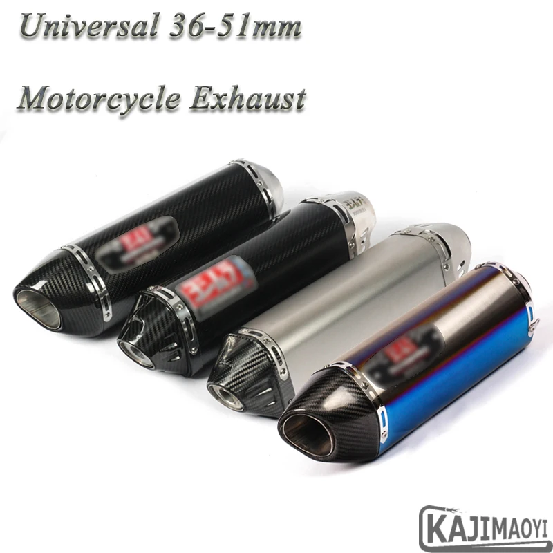Motocicleta Universal Yoshimura tubo de Escape para CBR500R Ninja 400 R3 F800GS modificado Moto de fibra de carbono silenciador DB asesino