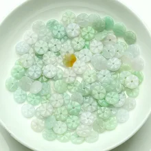 20 шт ручной нефритовый DIY части Бирмы Ювелирное Украшение из нефрита нефритовый цветок ручной тканые материалы-Аксессуары