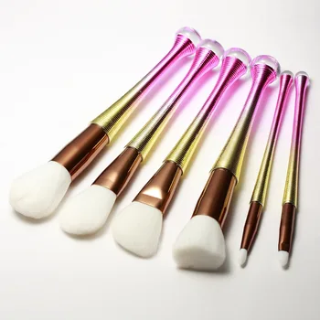 

Makeup brush 2018 new arrival plastic make up brushes Sets & Kits foundation brush Wool Fiber Synthetic Hair blending brush