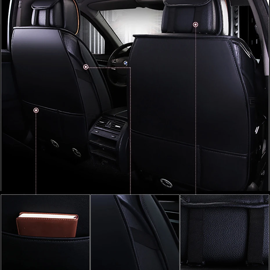 HeXinYan Leather Universal Car Seat Covers for Opel all models Astra g h Antara Vectra b c zafira a b auto accessories styling