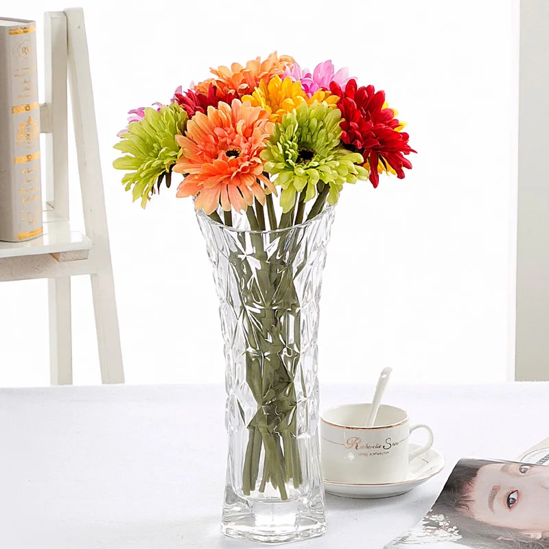 10 PC High Quality Artificial  Flowers  Silk  Gerbera Daisy 