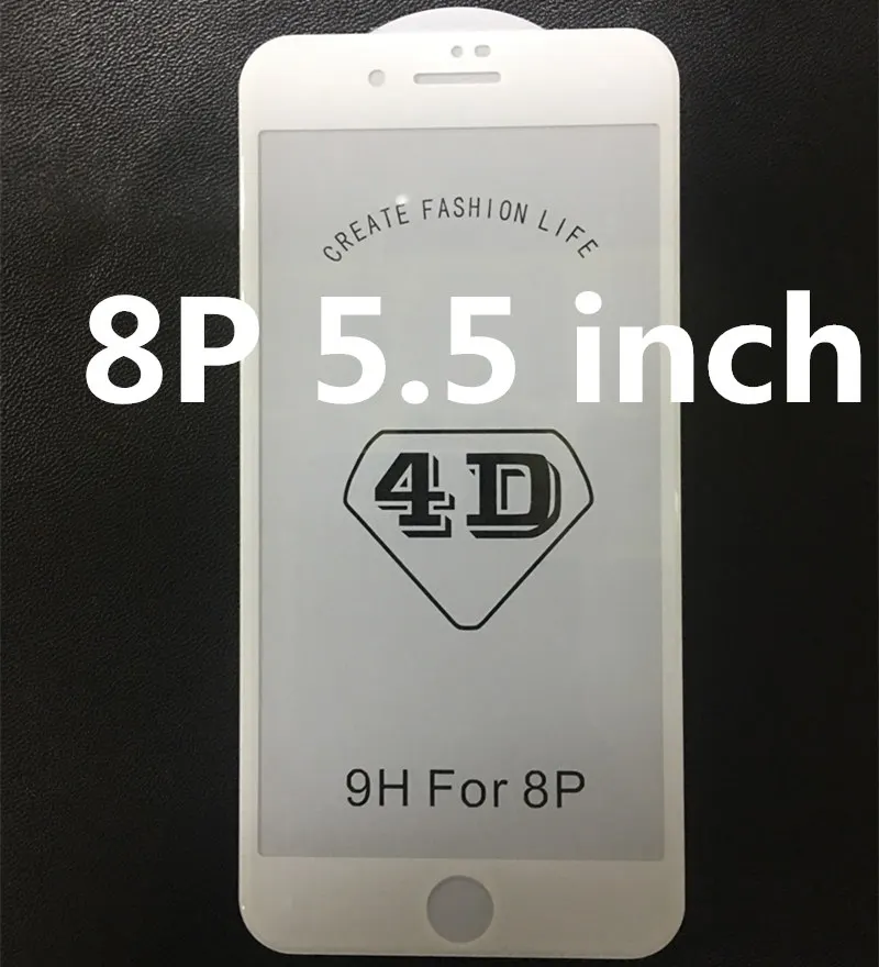 NFH 4D полное покрытие закаленное стекло для iPhone 8 8 Plus 3D 9H экран протектор Взрывозащищенная Пленка чехол для 8 4," 5,5" - Цвет: Wither For 8 Plus