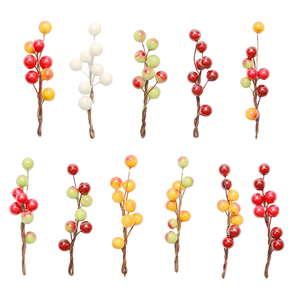 3pcs Fashion Berry Holly Hairpins Bridal Bridesmaid Hair Sticks Wedding Party Hair Decorations Photo Prop