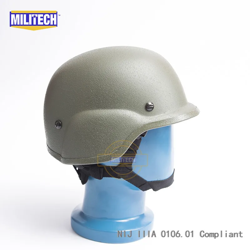 Militech OD Оливер Drab PASGT NIJ IIIA 3A полный срез баллистический пуленепробиваемый арамидный пуленепробиваемый шлем с лабораторным испытанием видео