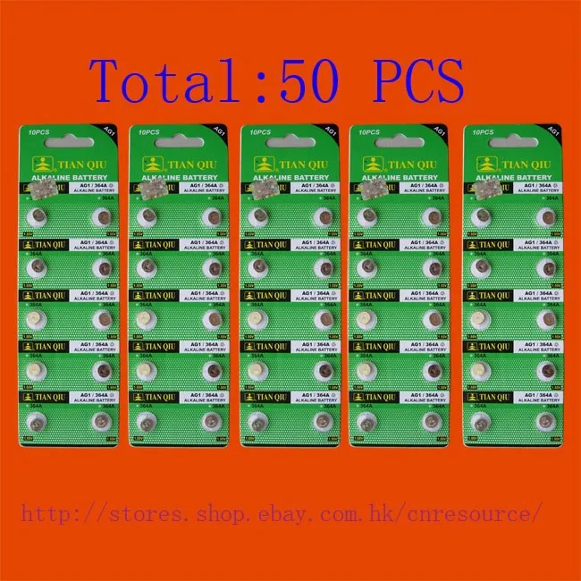 50 X AG1 LR621 364 SR621SW щелочные батареи Безразмерные;