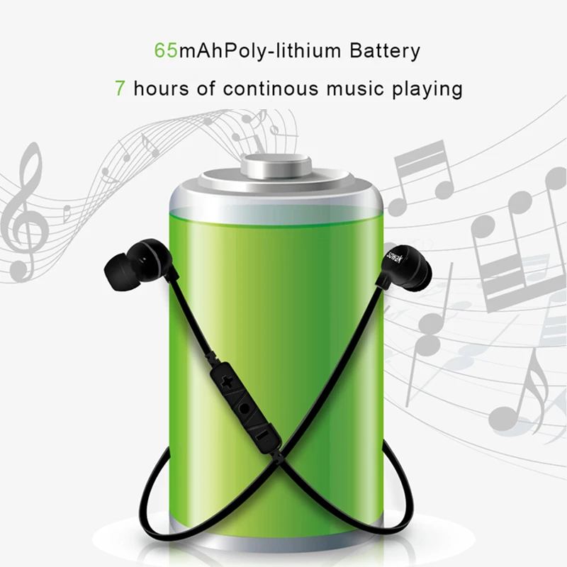 Sowak Bluetooth наушники V4.1 IPX4 с защитой от попадания пота спортивные стерео гарнитура