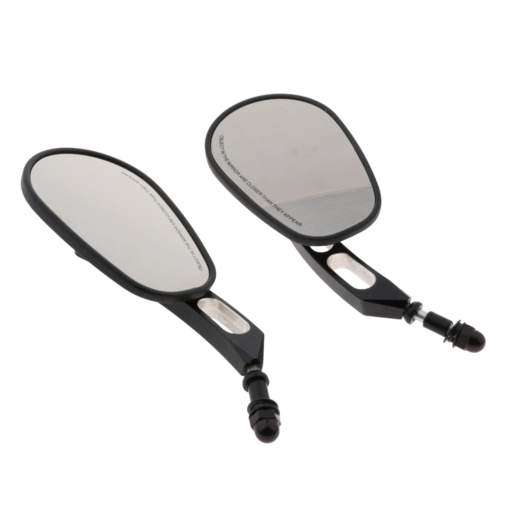 Black Rear View Mirrors for   Sportster XL 883 1200 FLSTFB Fat Boy Full Metal Made with BLACK Finished