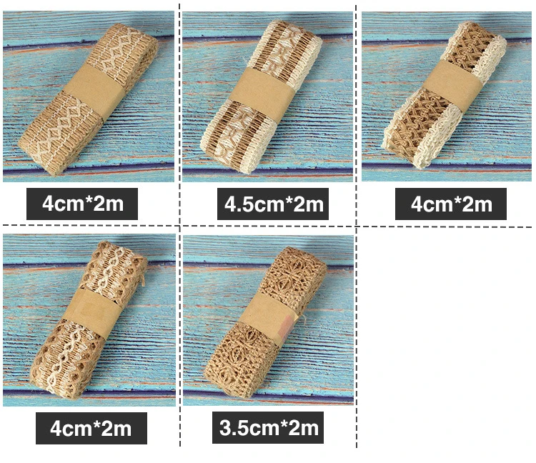 2 ярда 3,5-4,5 см Натуральная винтажная джутовая Мешковина лента DIY свадебный пояс ремень флористика День Рождения Вечеринка Рождество украшение ремесло