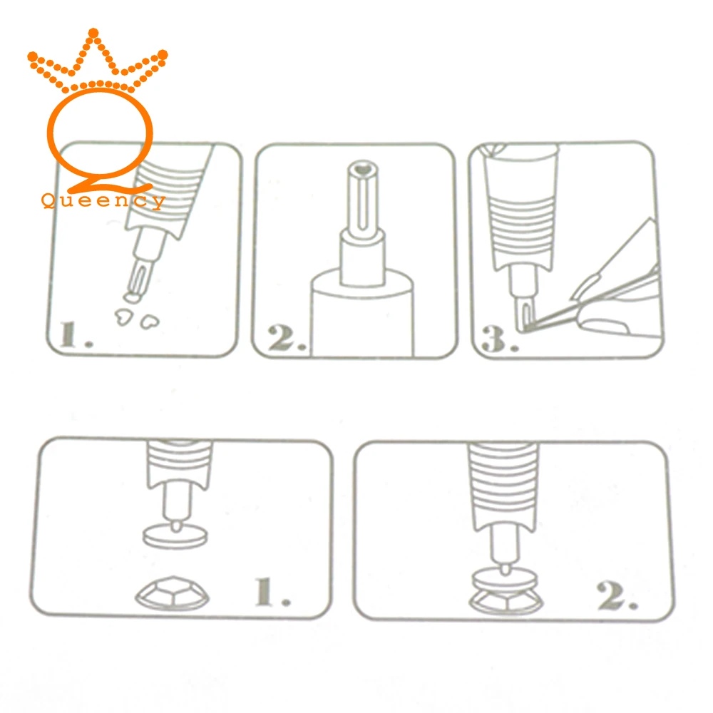 Инструменты сделай-сам набор быстрый нагрев горячей починки карандаше-аппликаторе пистолет Горячая фиксация Стразы с помощью утюга с украшением в виде кристаллов одежды DIY тепла исправить инструмент