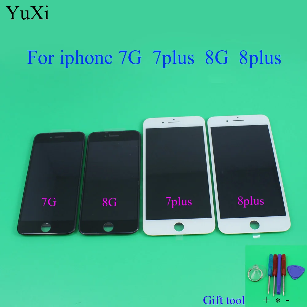 

YuXi Grade AAA Quality Replacement For iPhone 7 7 Plus 8 8 Plus LCD Display With Touch Digitizer Assembly
