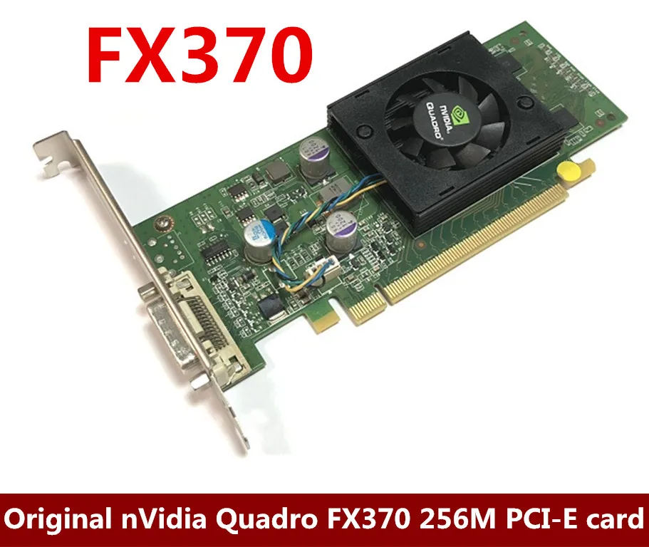Free Shipping Original nVidia Quadro FX370 LP 256M PCI-E DMS 59 Professional Graphic Video Card Warranty 1years
