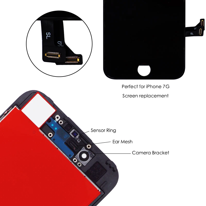 ЖК дисплей 4 7 дюйма класса AAA для Apple iPhone 7G с сенсорным экраном и дигитайзером в