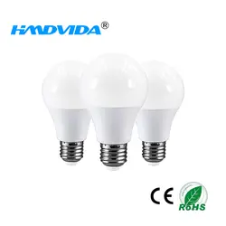HMDVIDA светодио дный лампа E27 220 В светодио дный лампы 110 В SMD 2835 85-265 В свет 5 Вт 7 вт 9 Вт 12 Вт 15 Вт 18 Вт