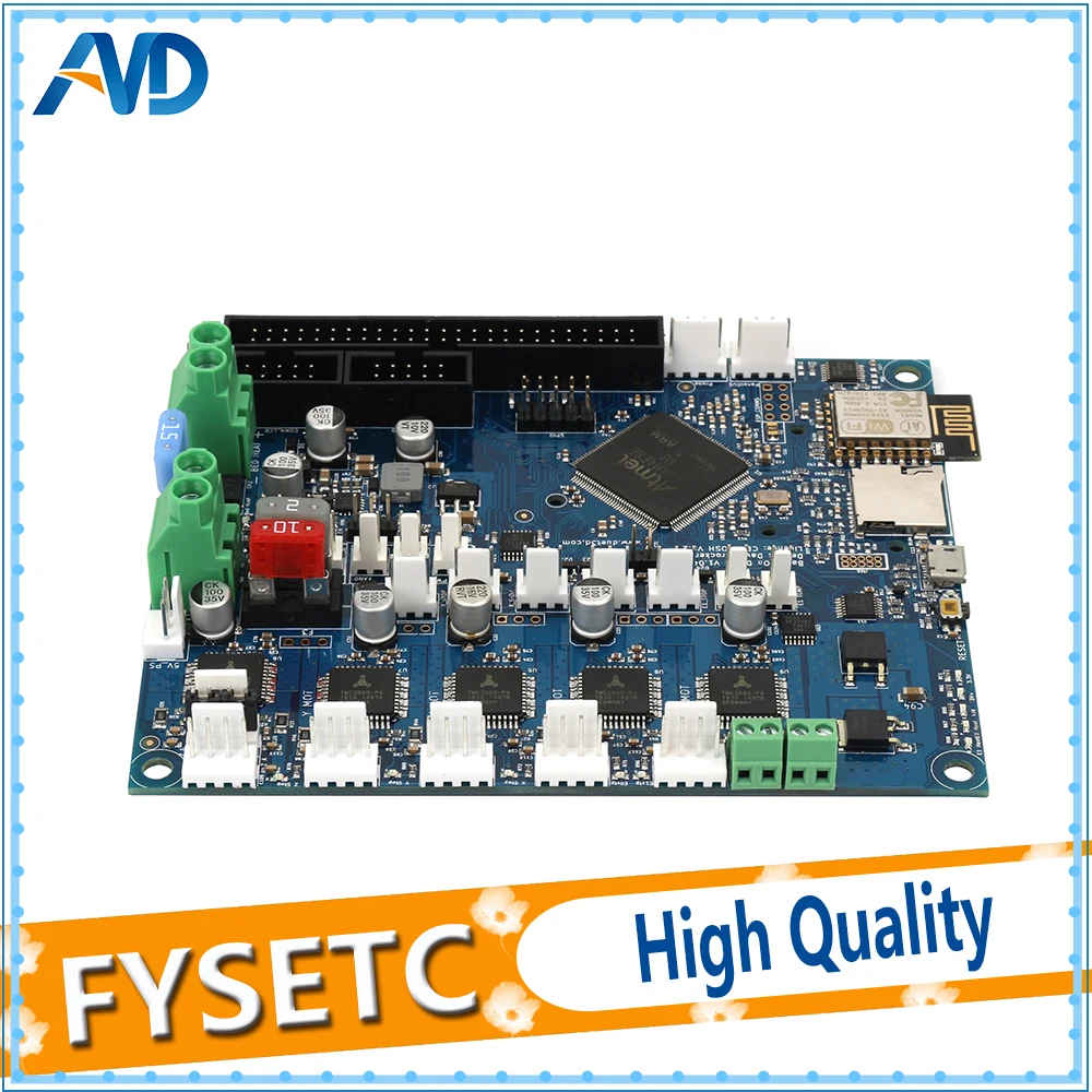 Günstige Klon Duet 2 Wifi V1.04 Upgrades Controller Board DuetWifi Erweiterte 32bit Motherboard Für BLV MGN Cube 3D Drucker CNC Maschine