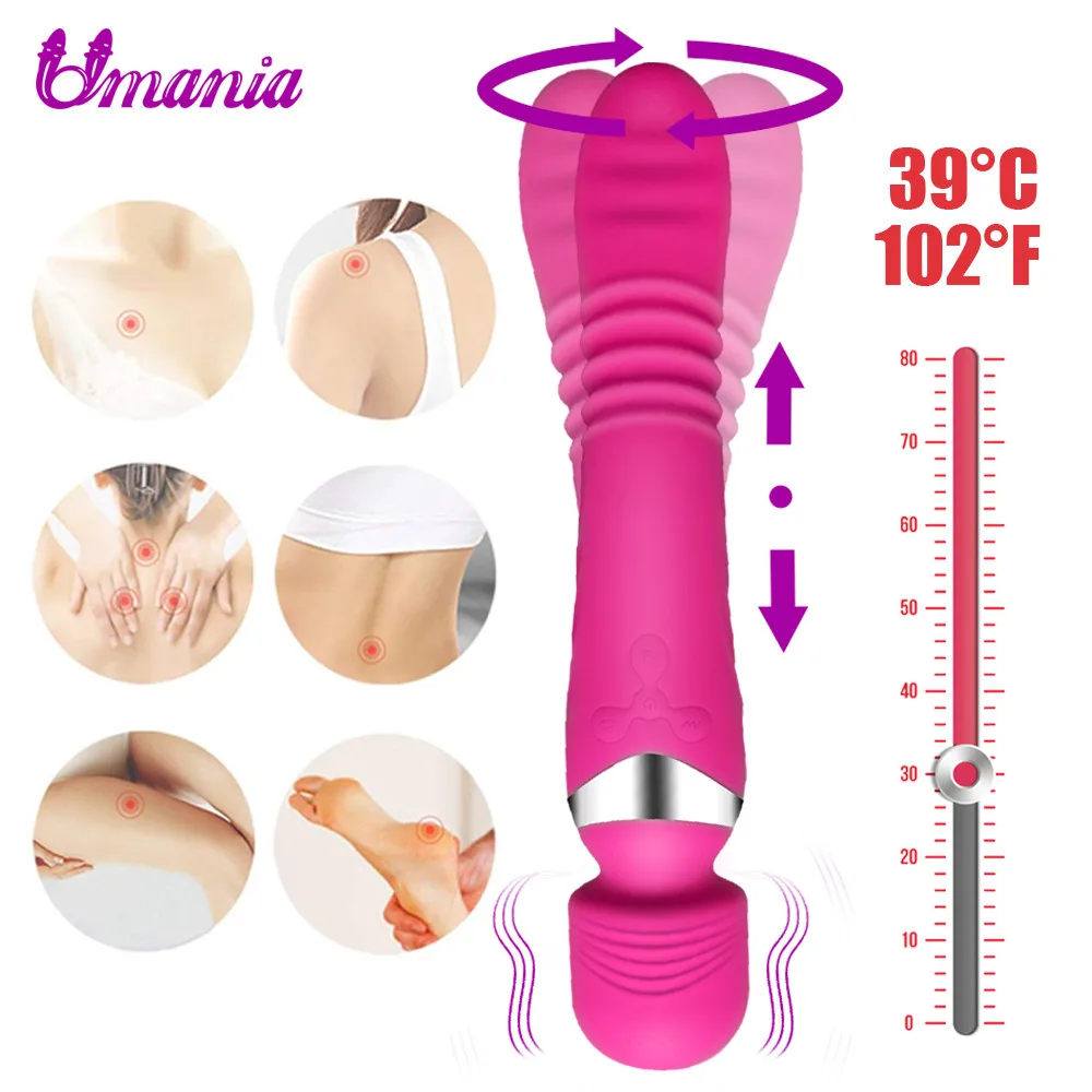 G-Spot Отопление дилдо вибратор AV палочка Секс-игрушки для женщины, волшебная палочка массажер вибрационный фаллоимитатор анальные вибратор для женщины G-Spot Отопление дилдо вибратор AV палочка Секс-игрушки для женщины, волшебная палочка массажер вибрационный фаллоимитатор анальные вибратор для женщины