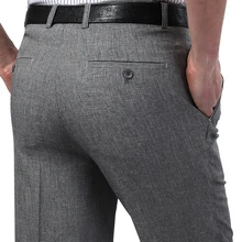 Mu Yuan Yang летние льняные повседневные брюки мужские льняные Костюмы Брюки деловые мужские длинные платья брюки рабочие брюки большой размер 44 42