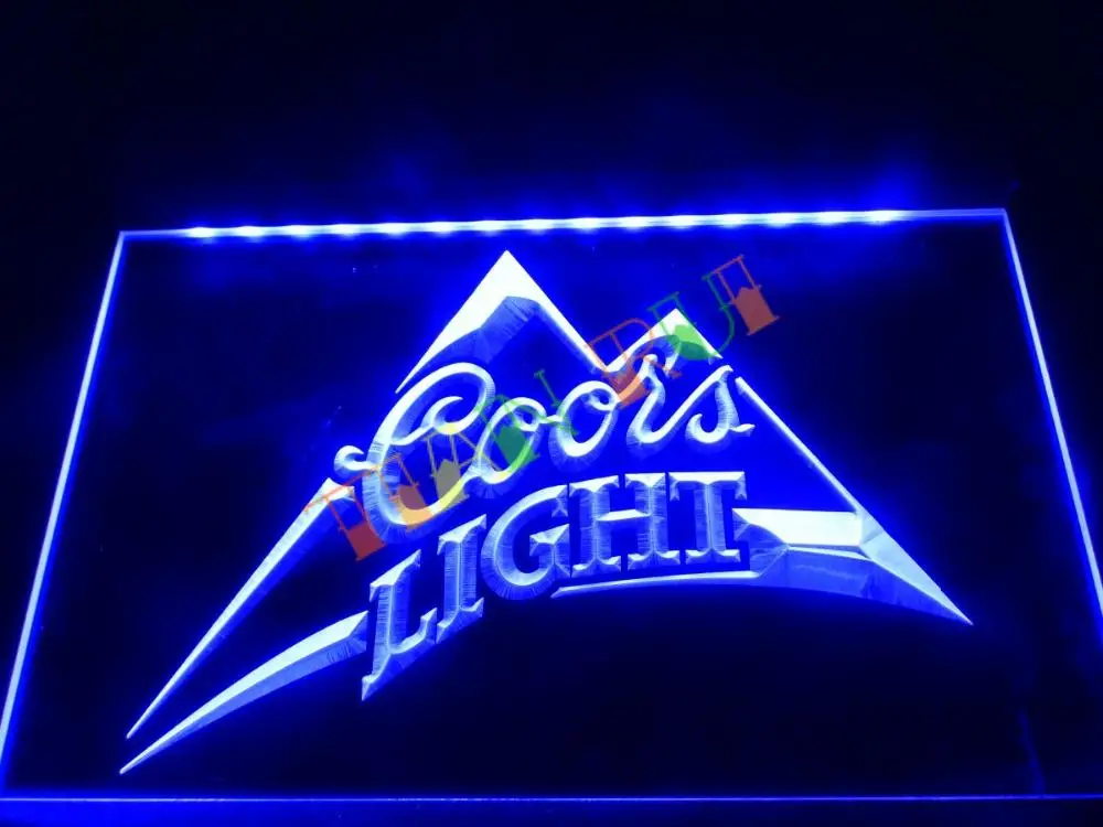 LA004 Coors Light Beer Bar Pub Logo LED Neon Light Sign