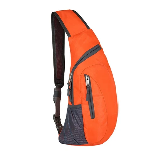 Велосипедная Складная спортивная нагрудная сумка MTB велосипед велосипедный рюкзак для мужчин и женщин Открытый Кемпинг путешествия Туризм Бег наплечный рюкзак - Цвет: Orange