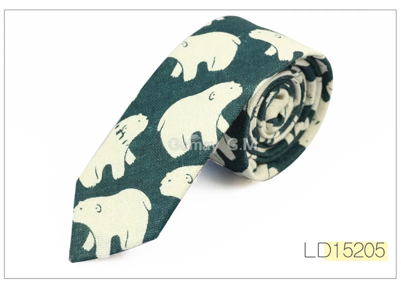 Новые дизайнерские галстуки с принтом, повседневные Узкие галстуки, галстуки для мужчин, вечерние галстуки в стиле хип-хоп, Цветочный хлопковый обтягивающий галстук-платок - Цвет: LD15205