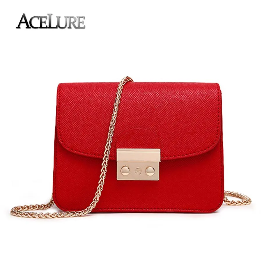 ACELURE Summer Brand Bags Women Leather Handbags Chain Small Women Messenger Bag Candy Color Women Shoulder Bag Party Lock Purse ACELURE Summer Brand Bags Women Leather Handbags Chain Small Women Messenger Bag Candy Color Women Shoulder Bag Party Lock Purse