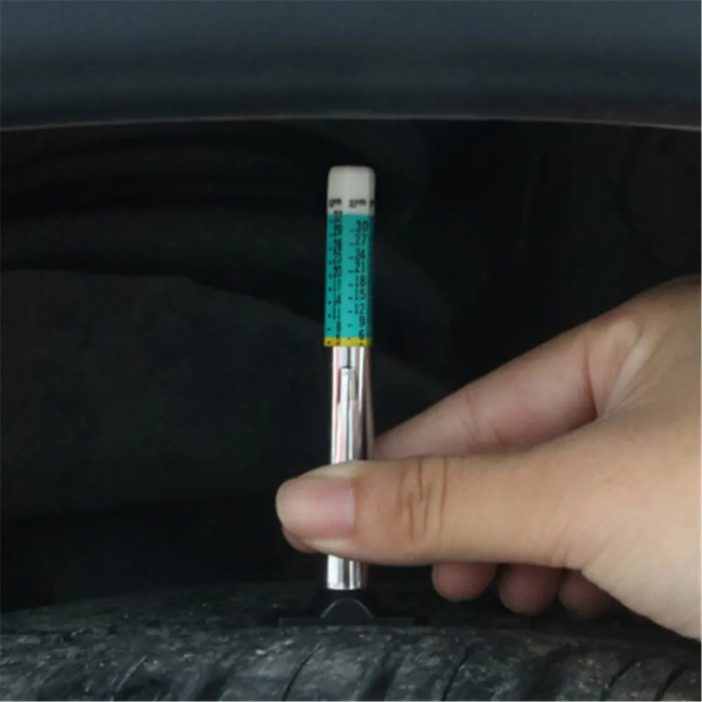 1x Car Tire Tread Depth Gauge tester Motors Standard Metric Gage Gauge Measures