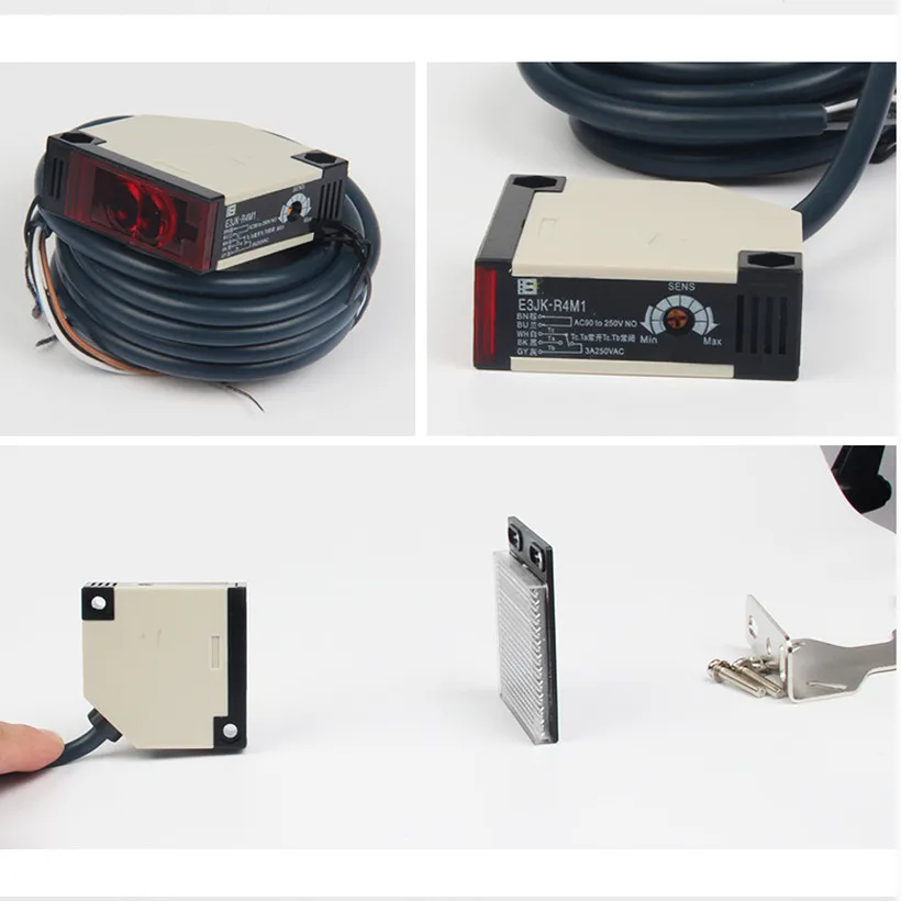 E3JK-R4M1 Photoelectric Sensor Switch, Retroreflective Reflection Infrared DC/AC Universal, 18mm x 50mm x 50mm image 3