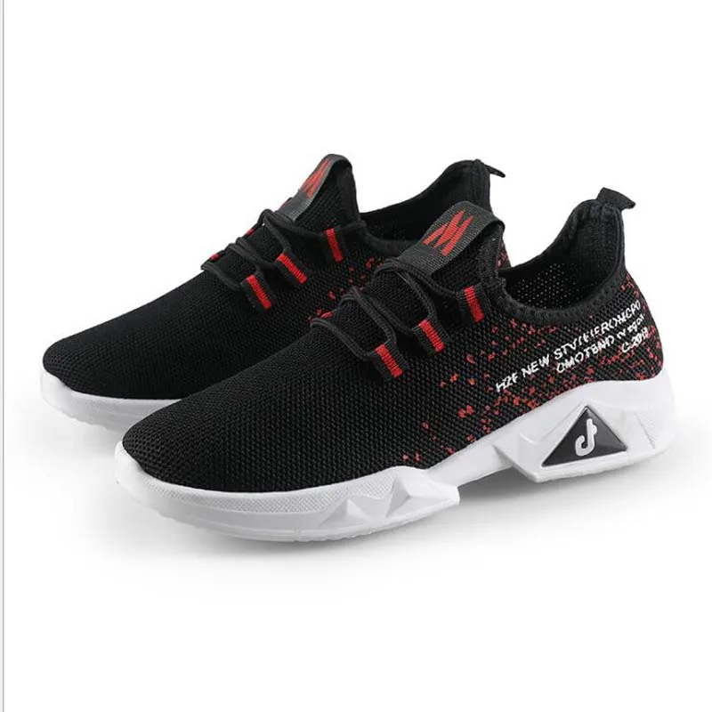 

2019 Sneakers Women Breathable Air Mesh Pink Green Platform Shoes Ladies Summer Casual Knitting Flats Shoes Chunky Platform