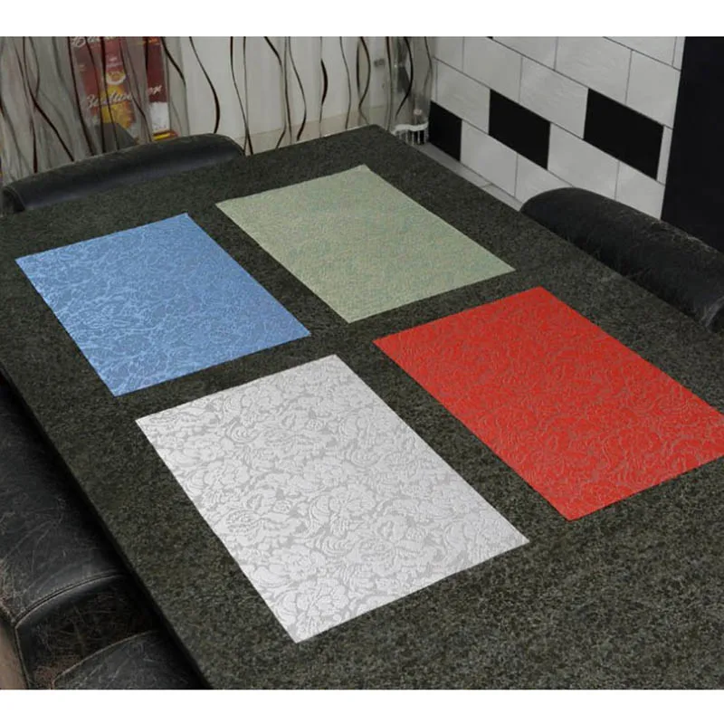 New PVC Anti skidding Dining Room Placemat Kitchen Mat for Table Stain